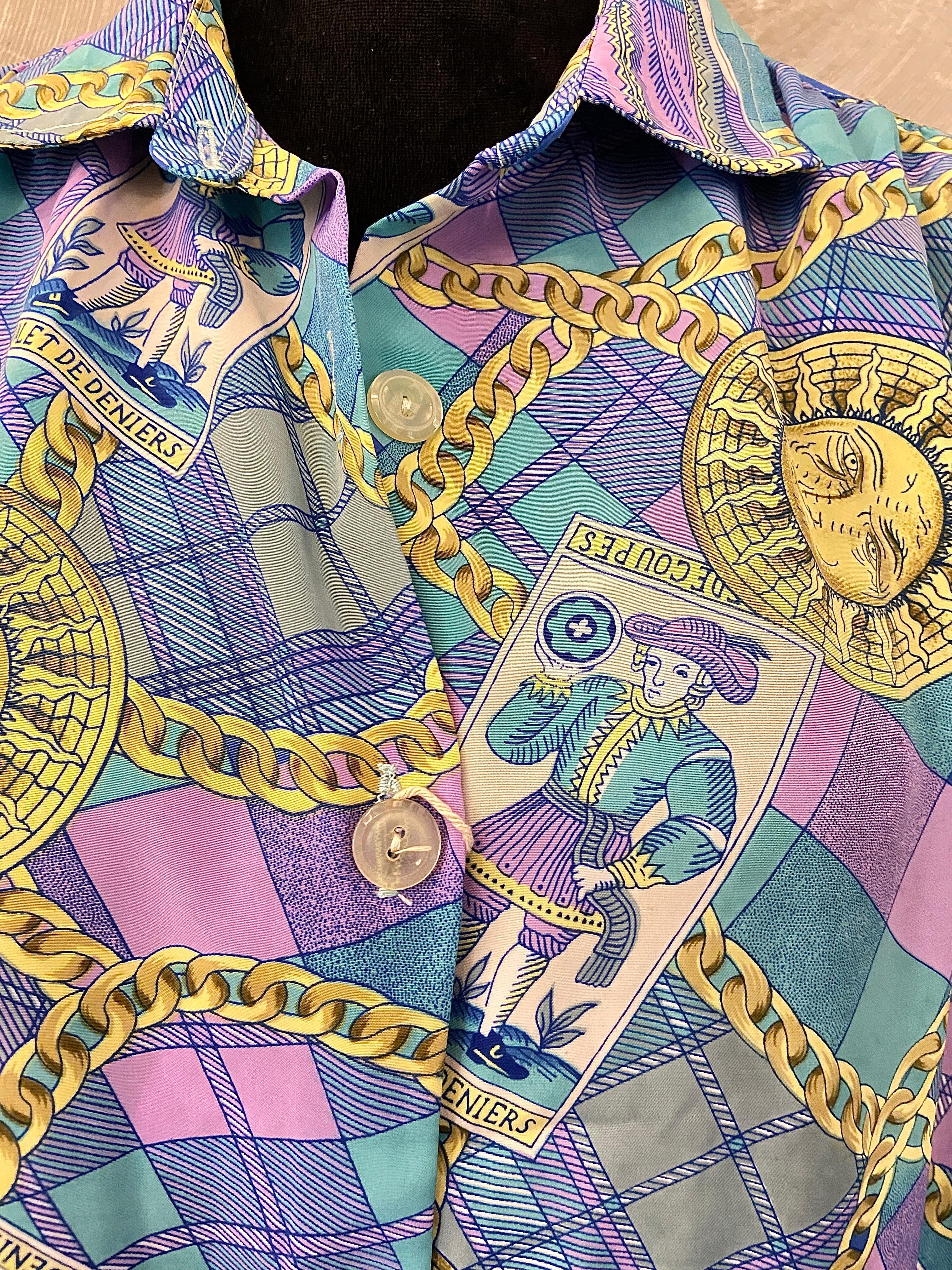 Purple and Blue Vintage Shirt