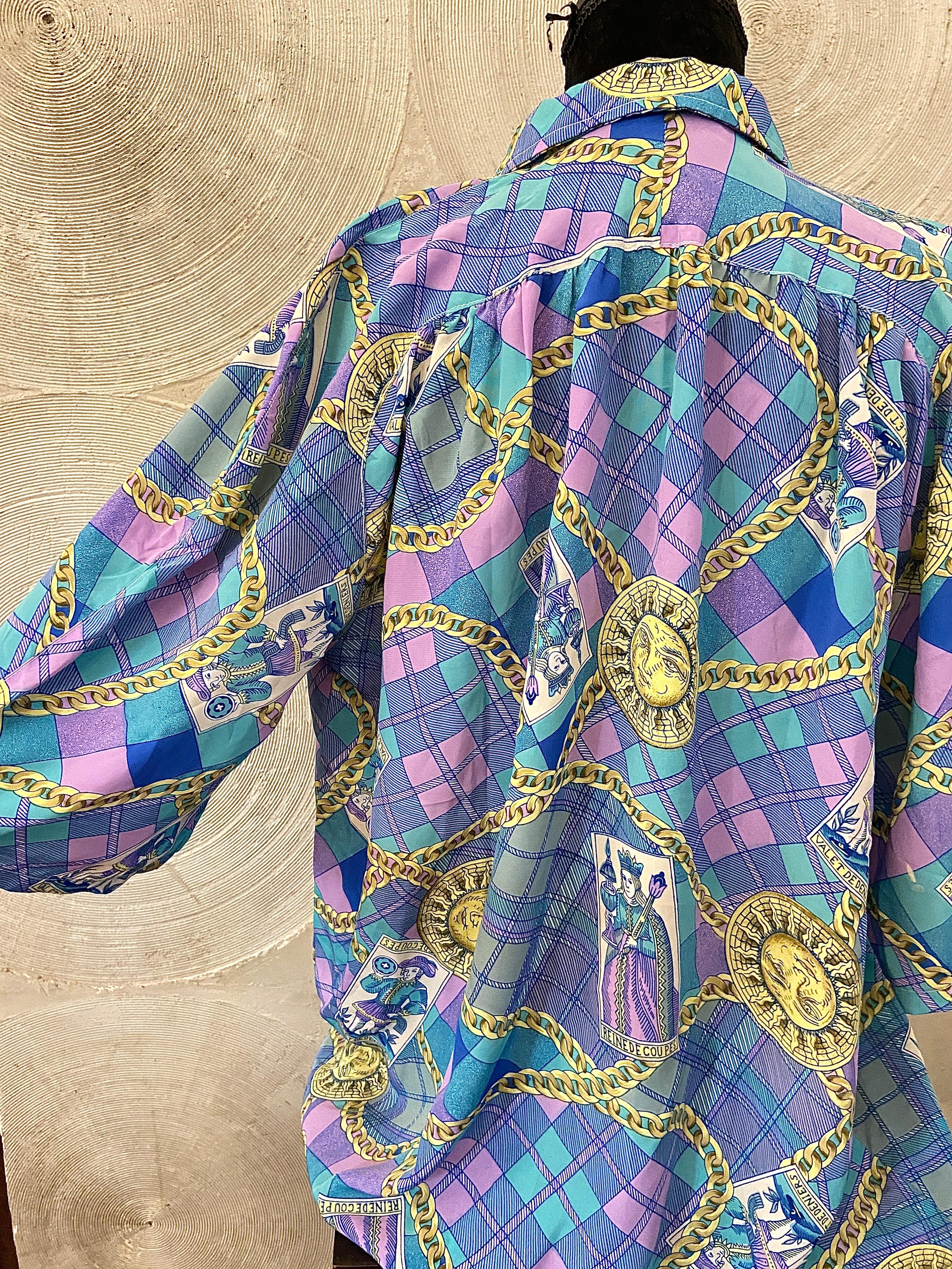 Purple and Blue Vintage Shirt