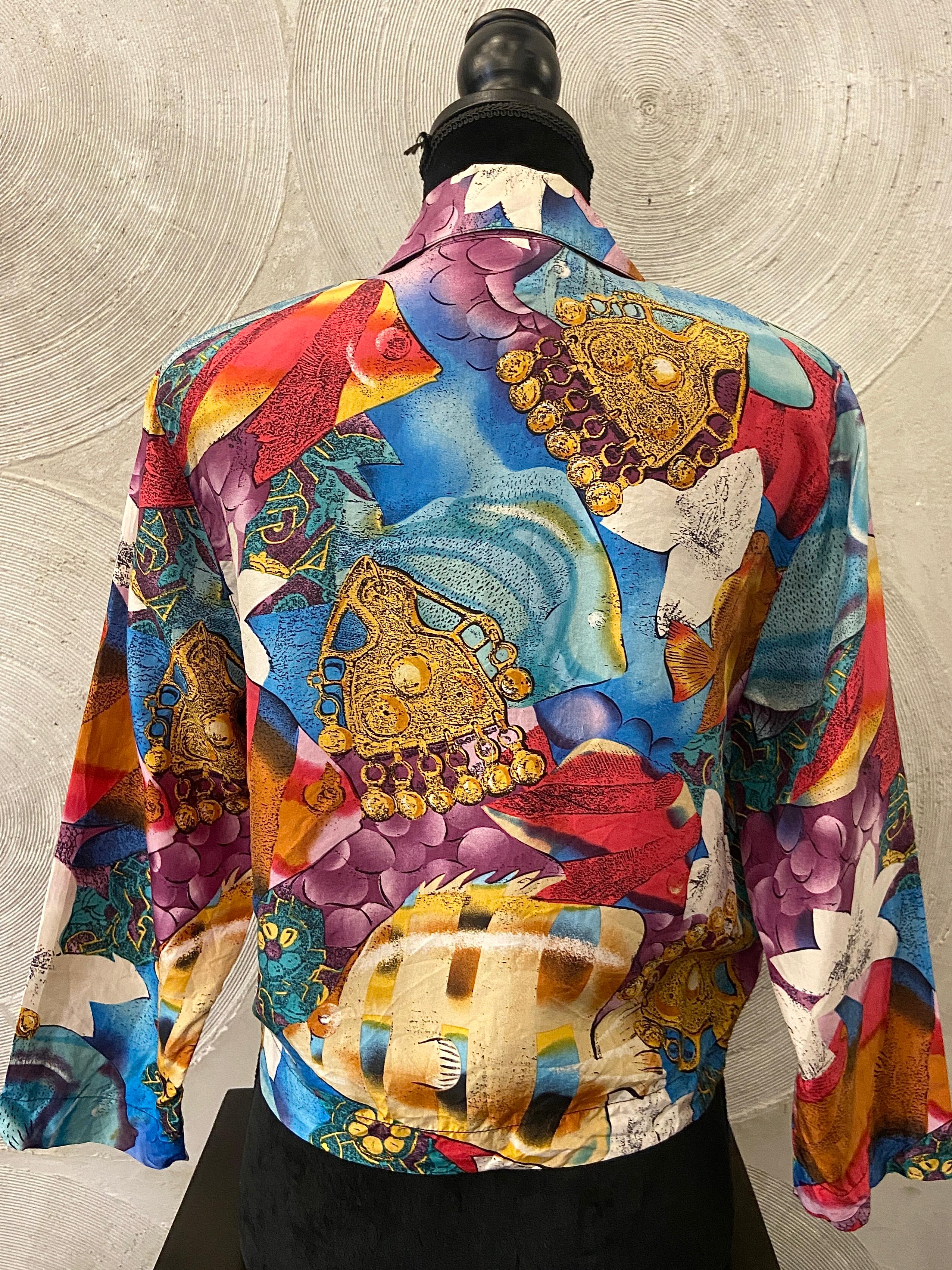 Vibrant Floral Vintage Shirt