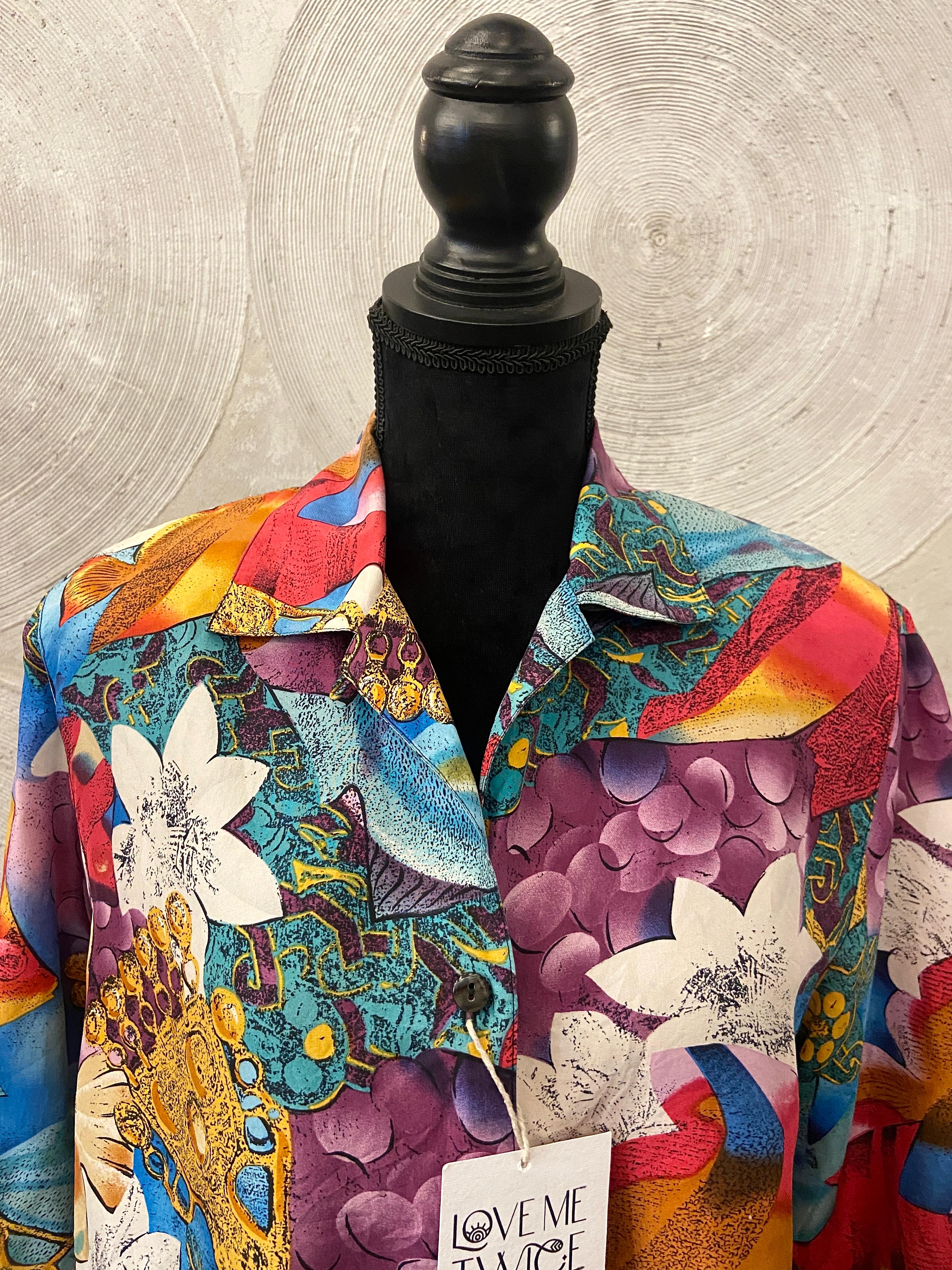Vibrant Floral Vintage Shirt