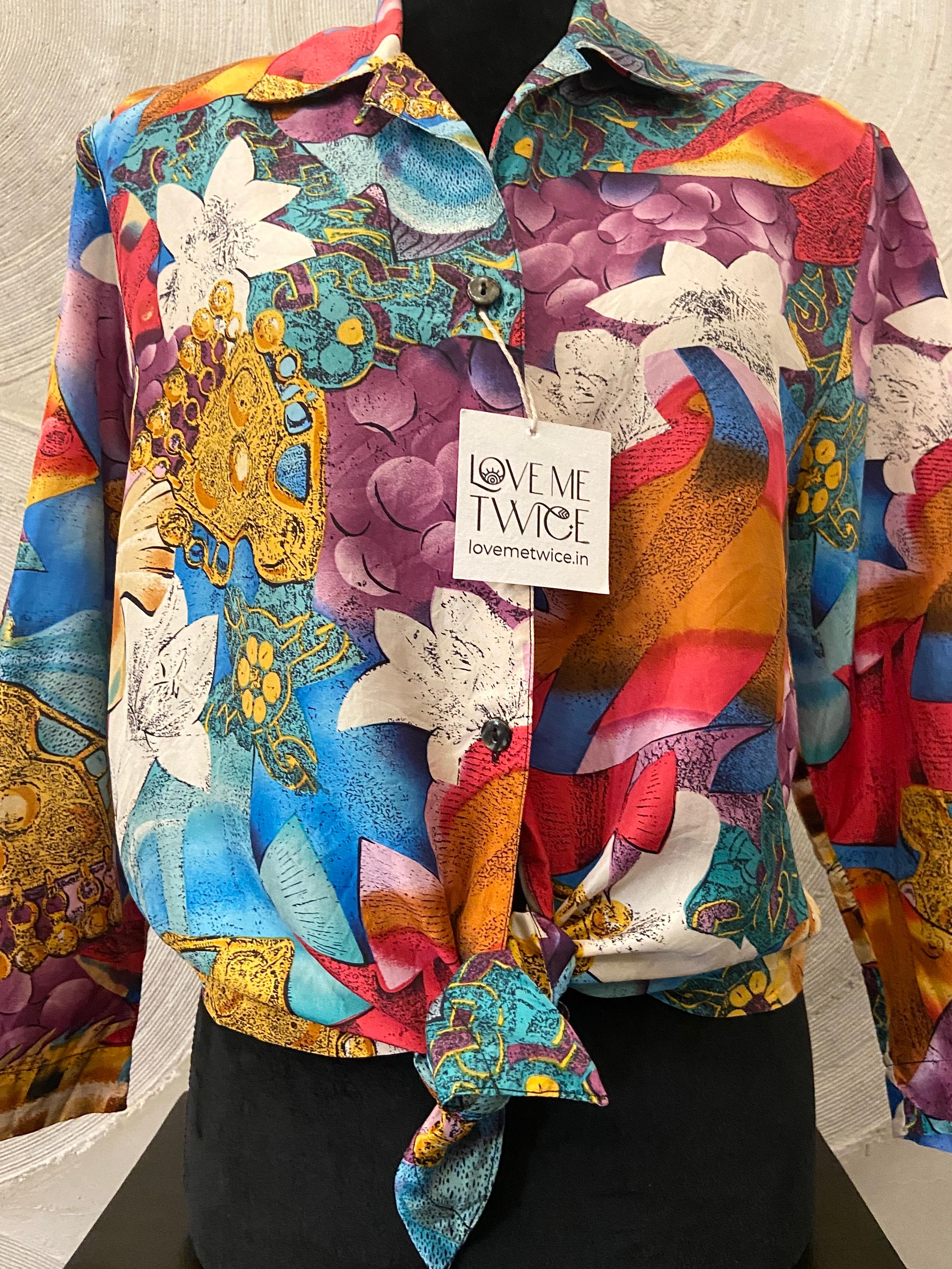 Vibrant Floral Vintage Shirt