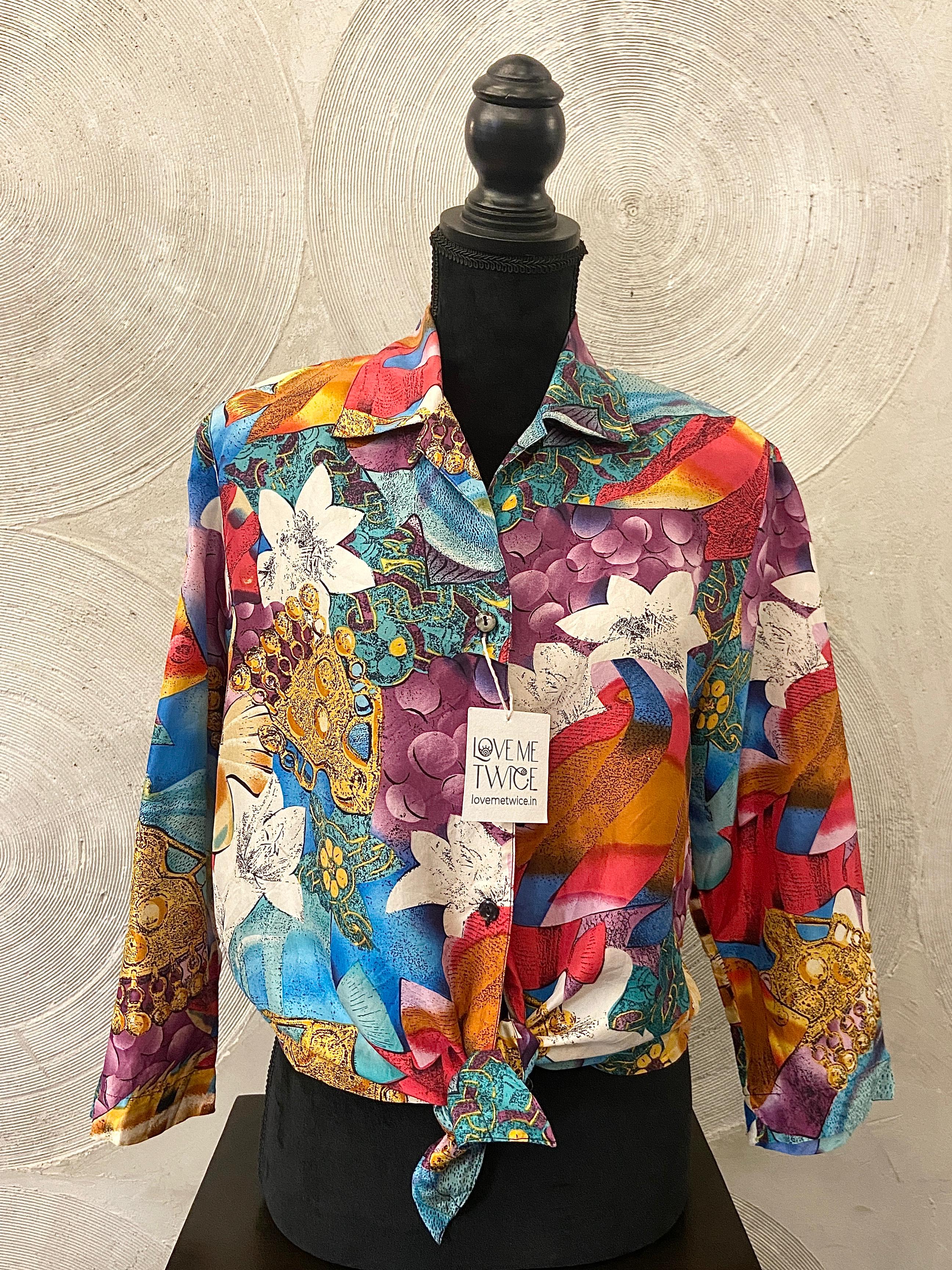 Vibrant Floral Vintage Shirt