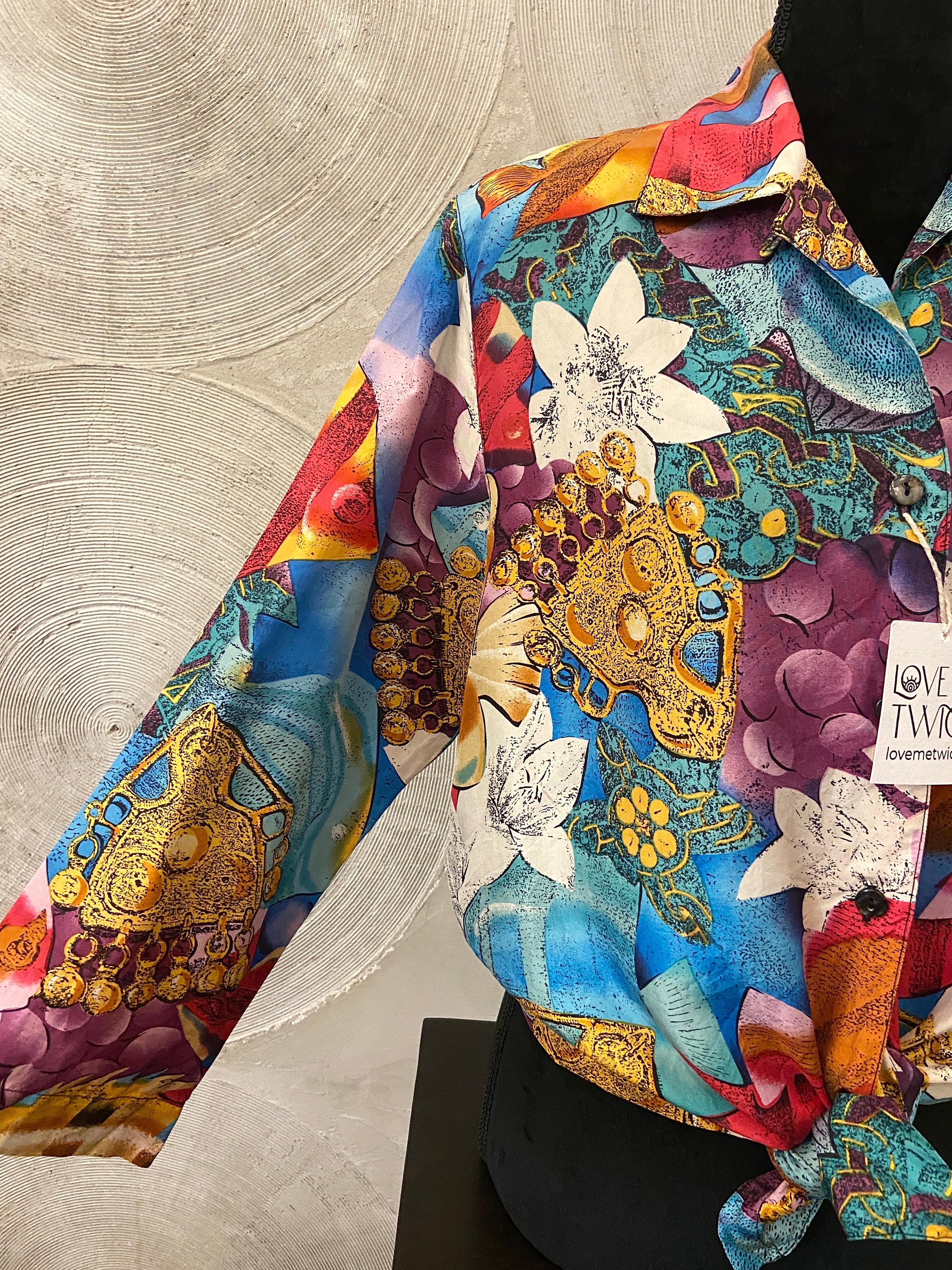 Vibrant Floral Vintage Shirt