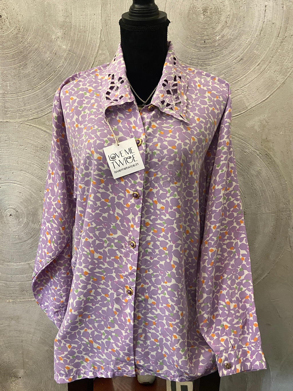 Purple Floral Vintage Shirt