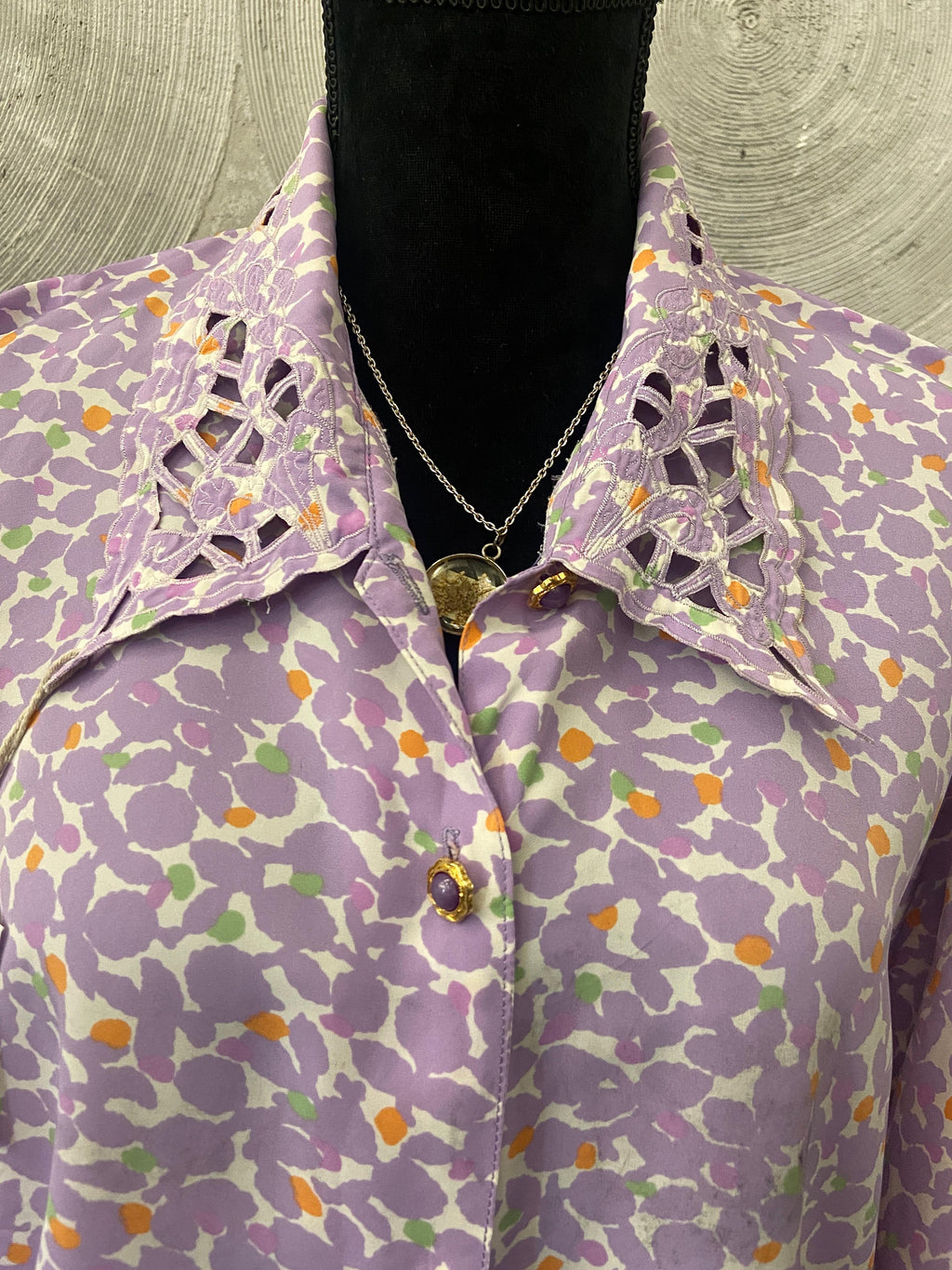 Purple Floral Vintage Shirt
