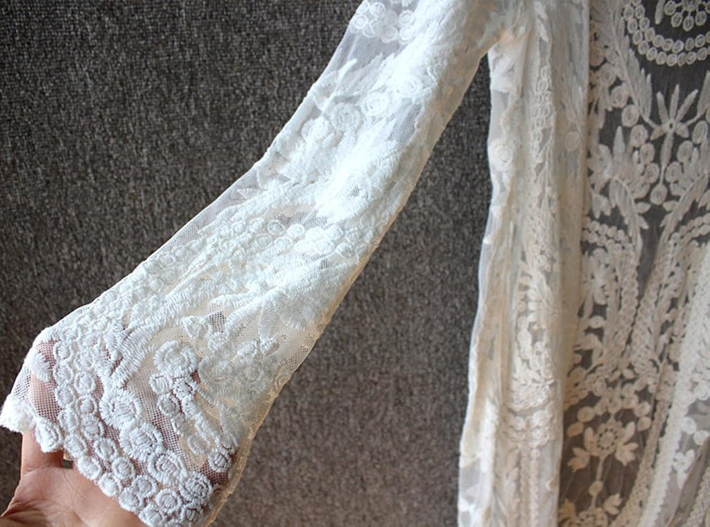 Off-white Full Sleeves Long Overlay