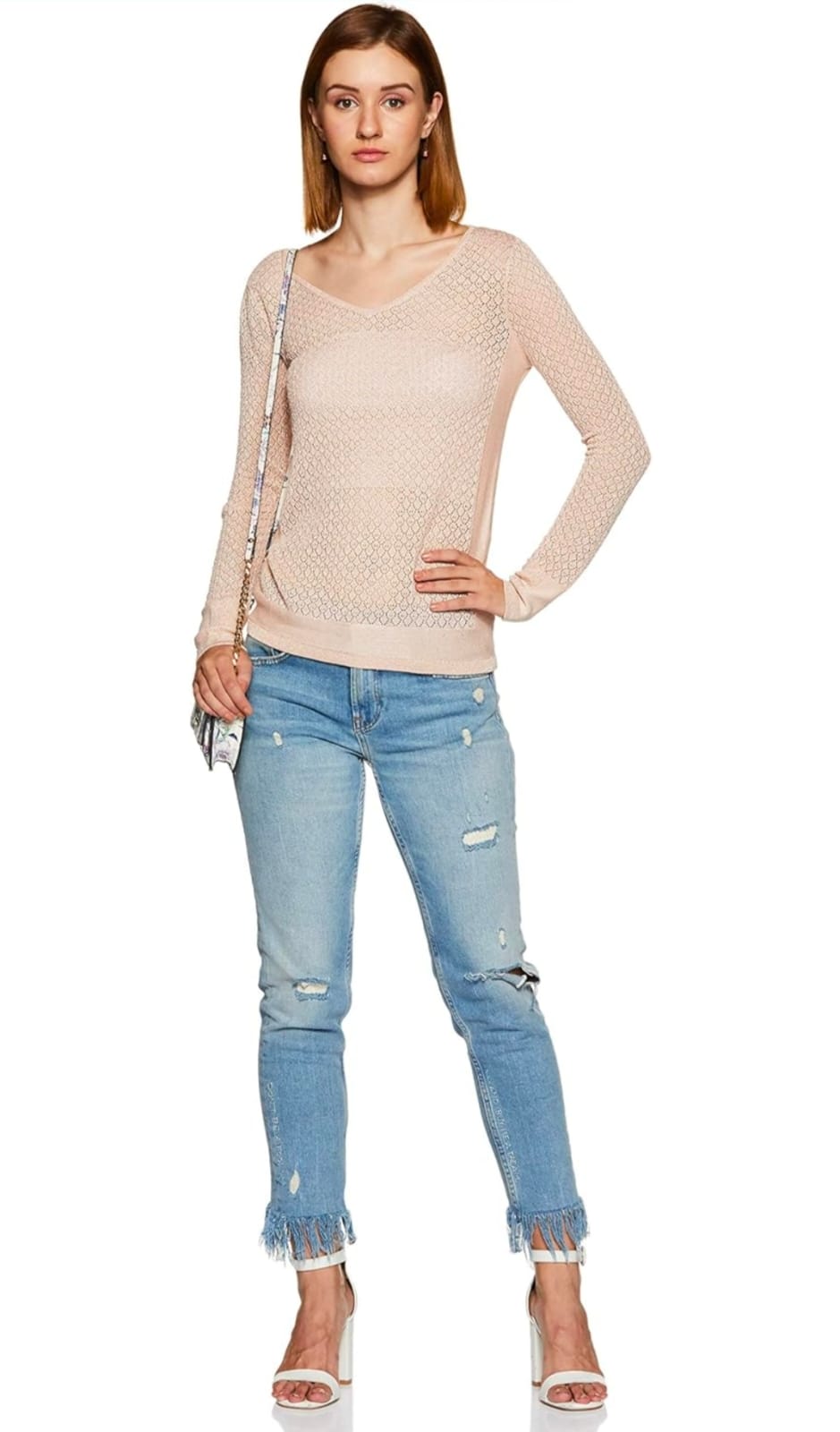 VERO MODA - Rose Gold Full Sleeves Top