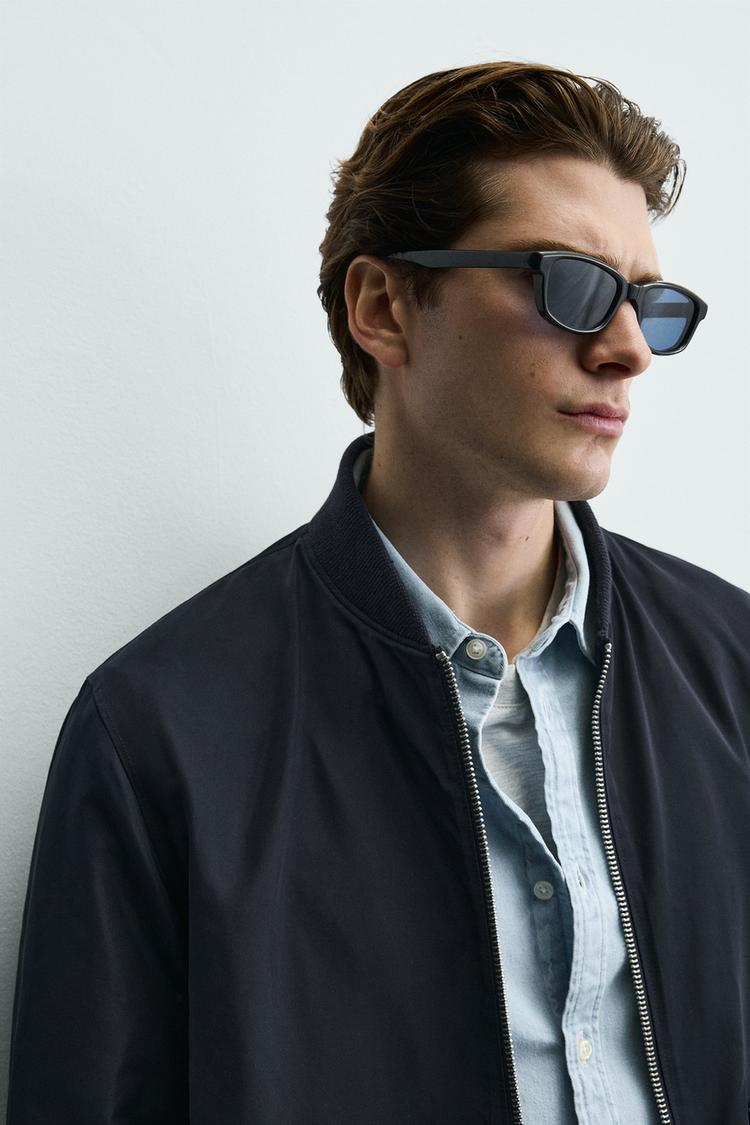 ZARA - Navy Blue Full Sleeves Overshirt