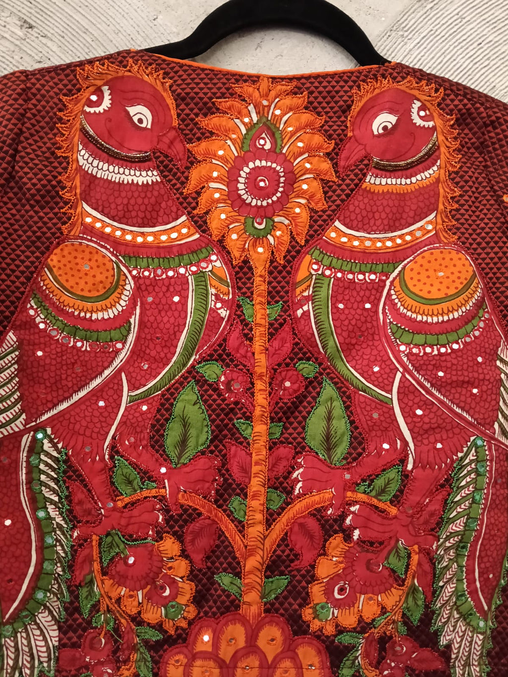 Maroon Embroidered Blouse