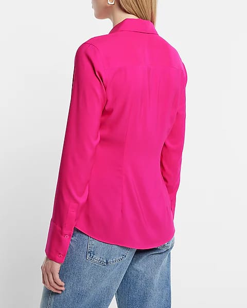 EXPRESS - Pink Slim Fit Shirt