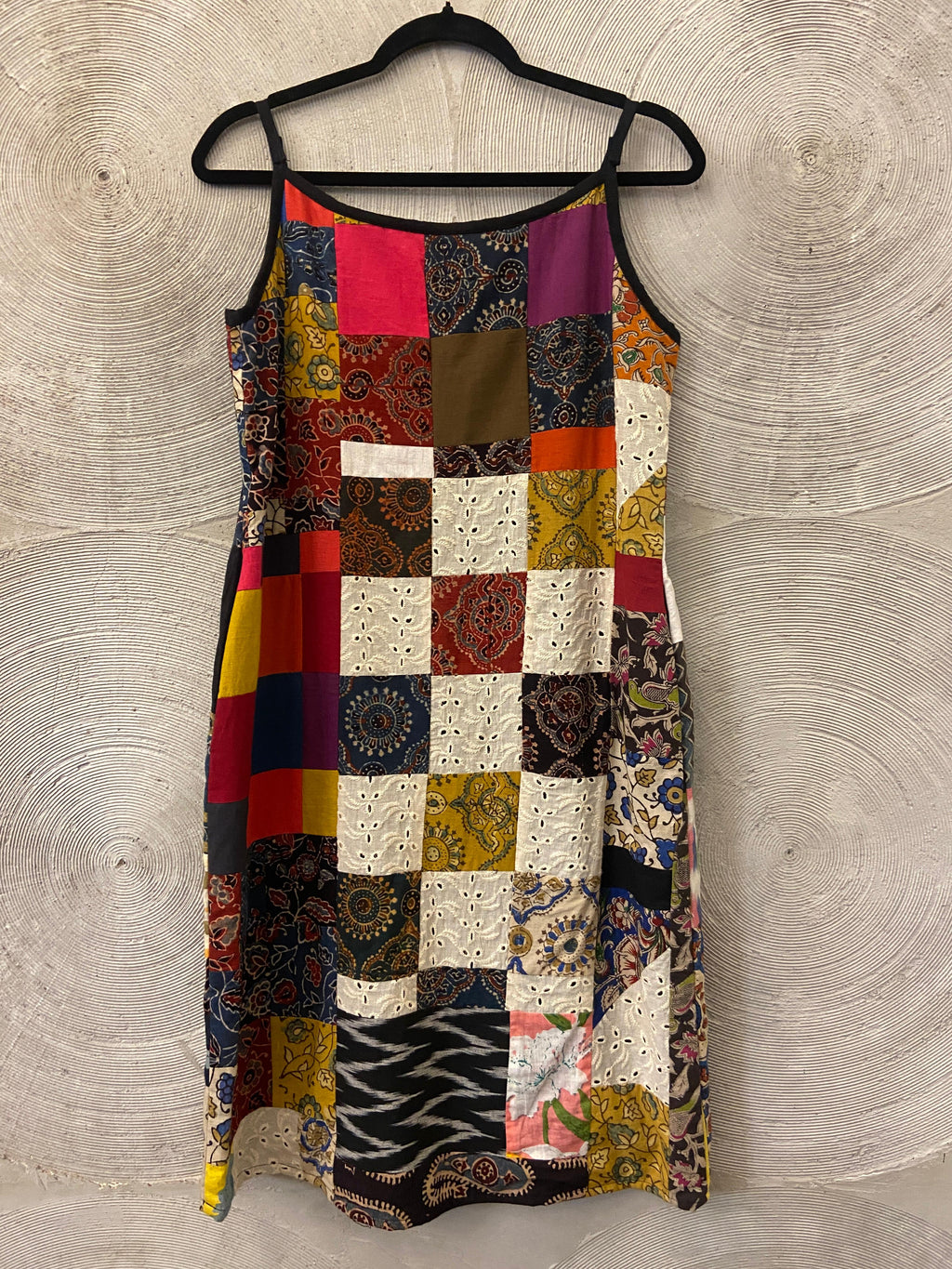 Colourful Patchwork Strappy Dress
