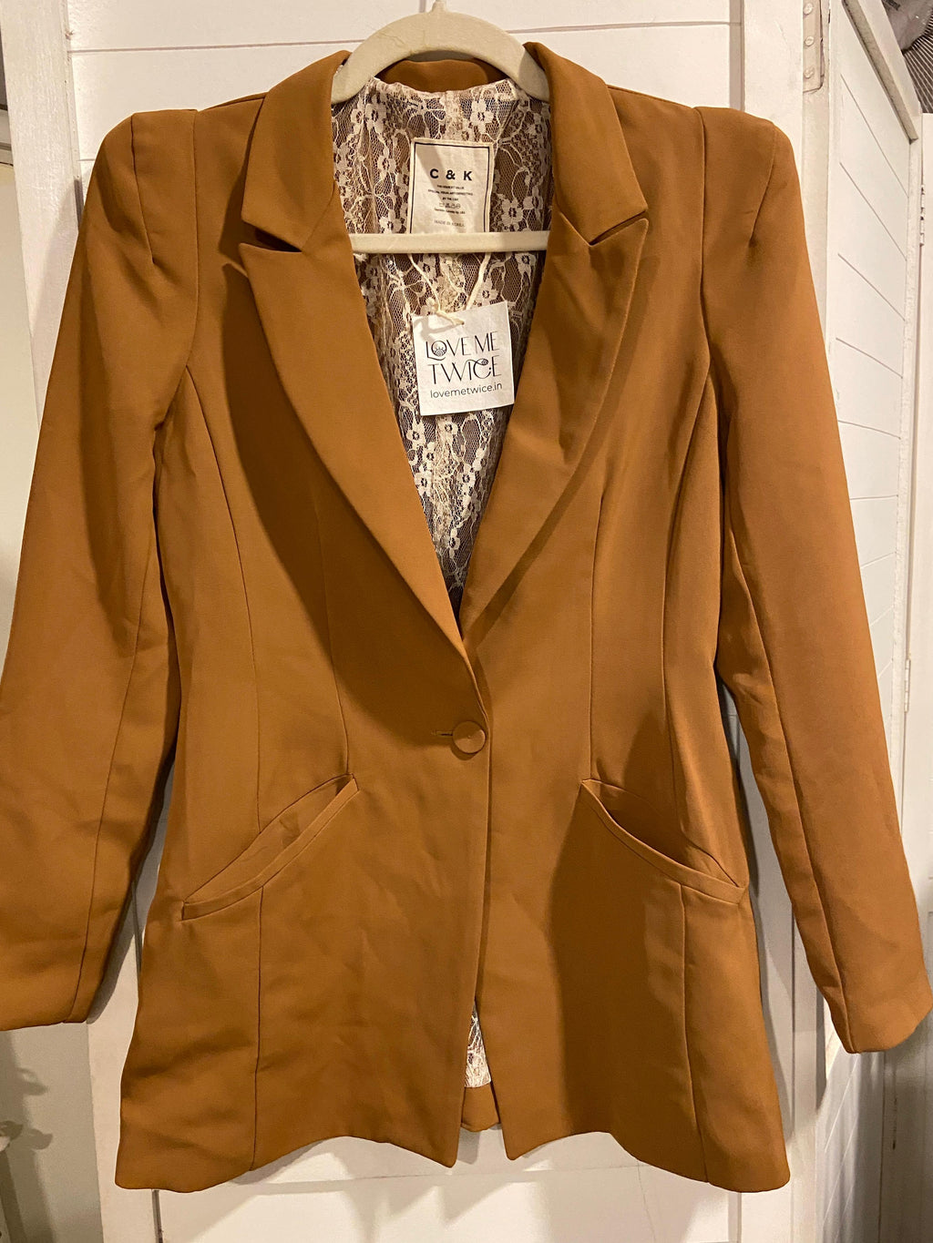 C&K - Mustard Single Breasted Blazer