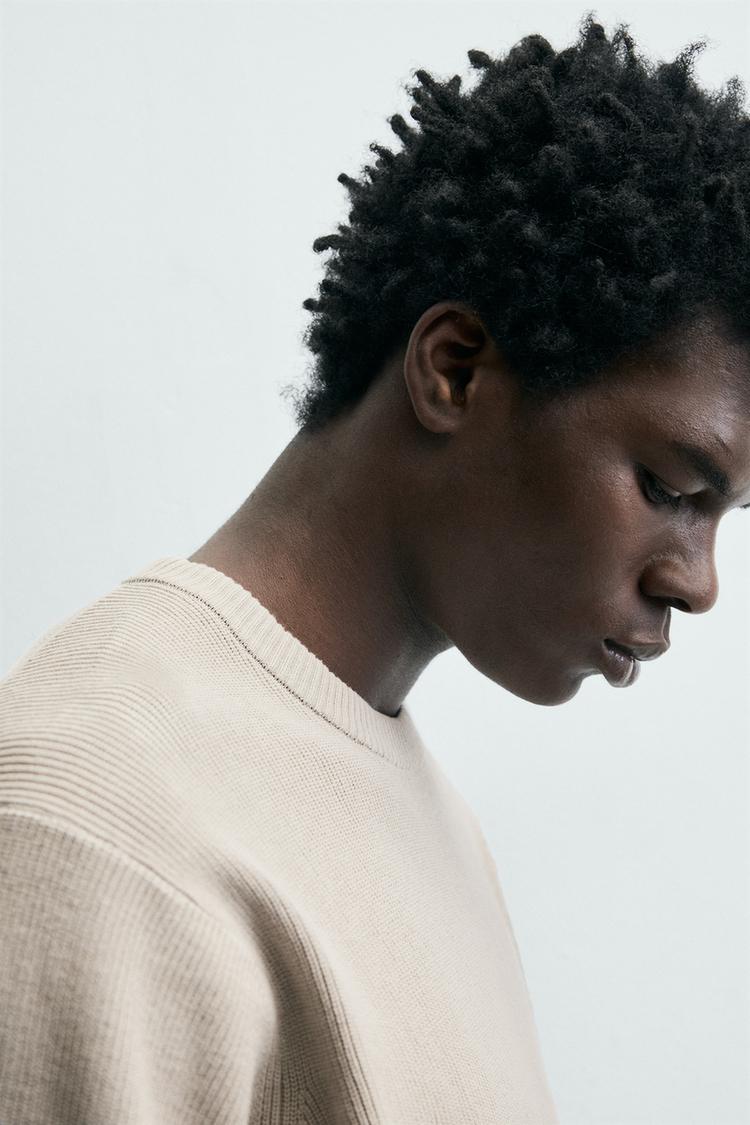 ZARA - Light Grey Knit T-shirt
