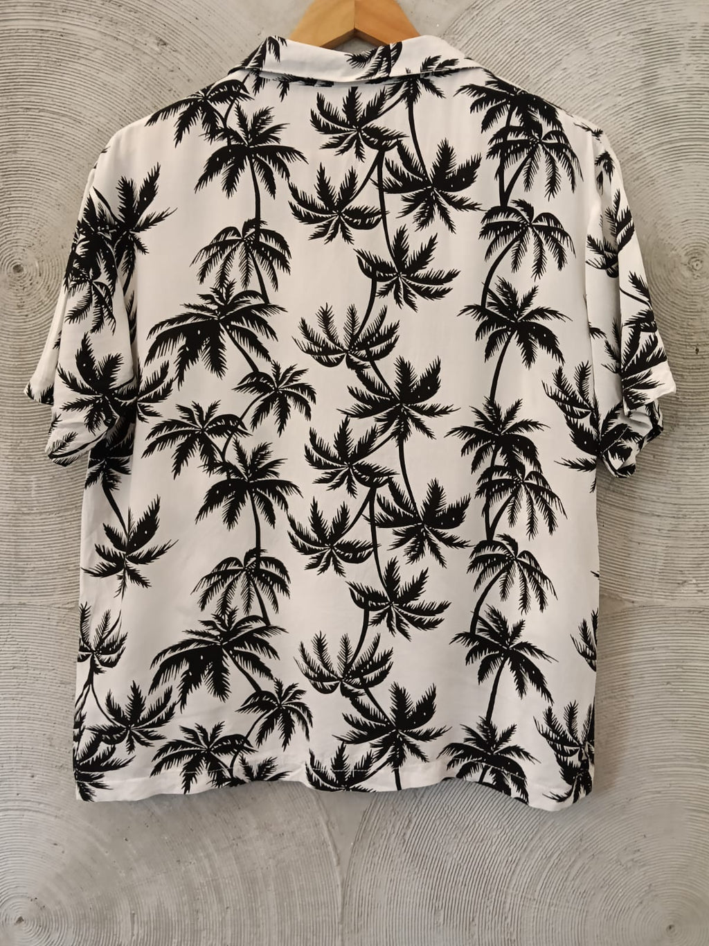 Black & White Palm Print Shirt