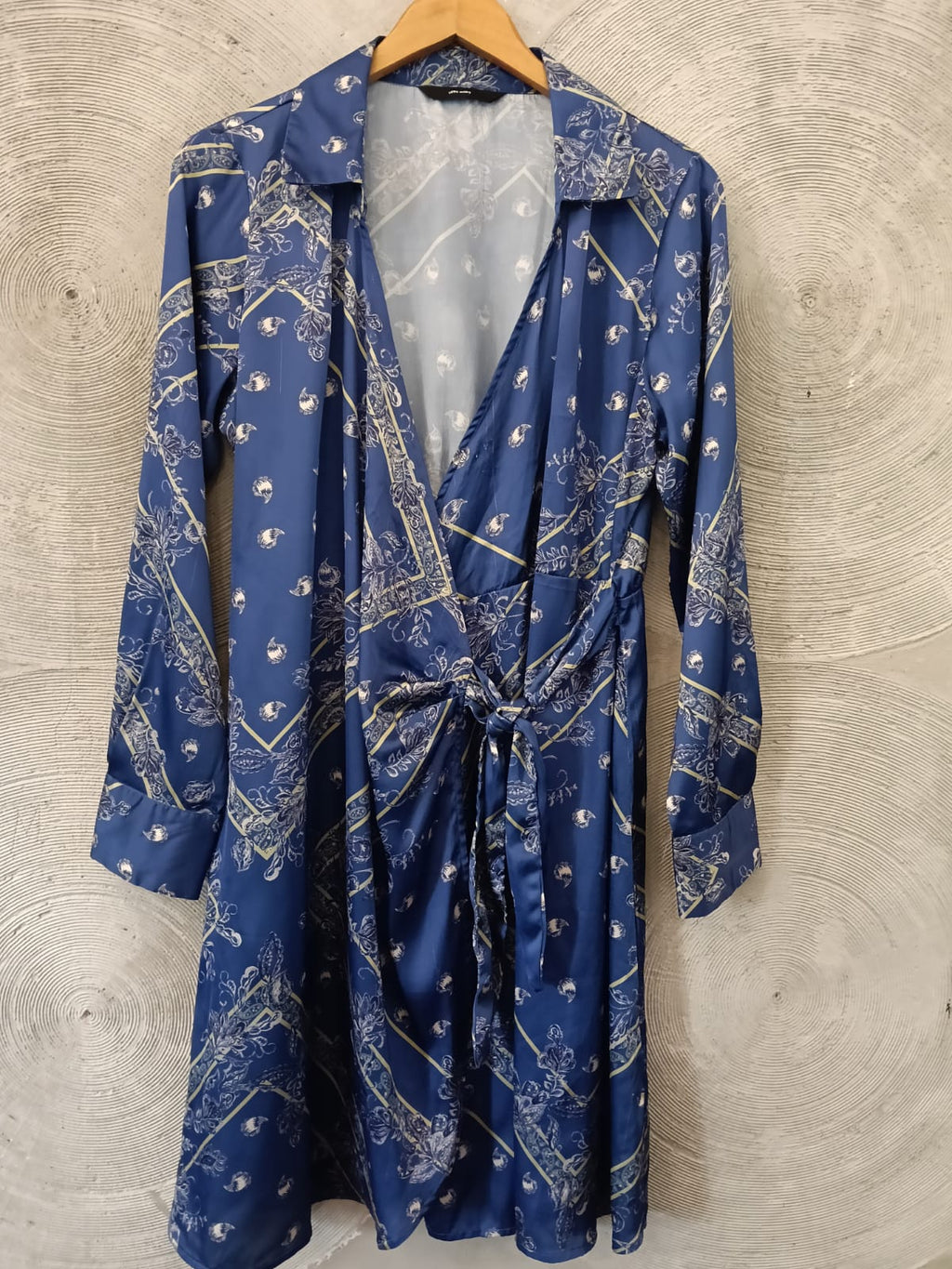 VERO MODA - Blue Printed Wrap Dress