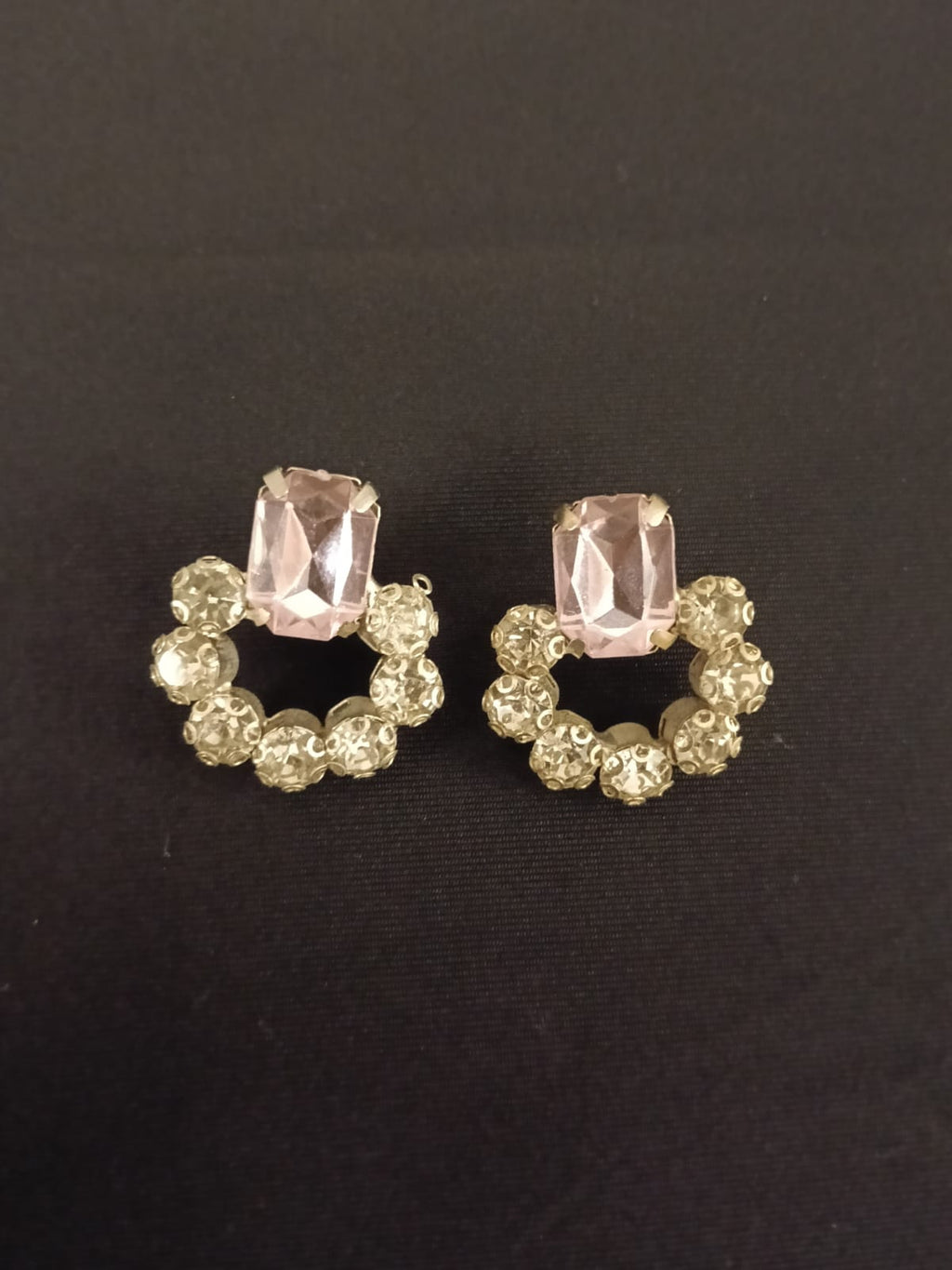 Light Pink Rhinestone Studs