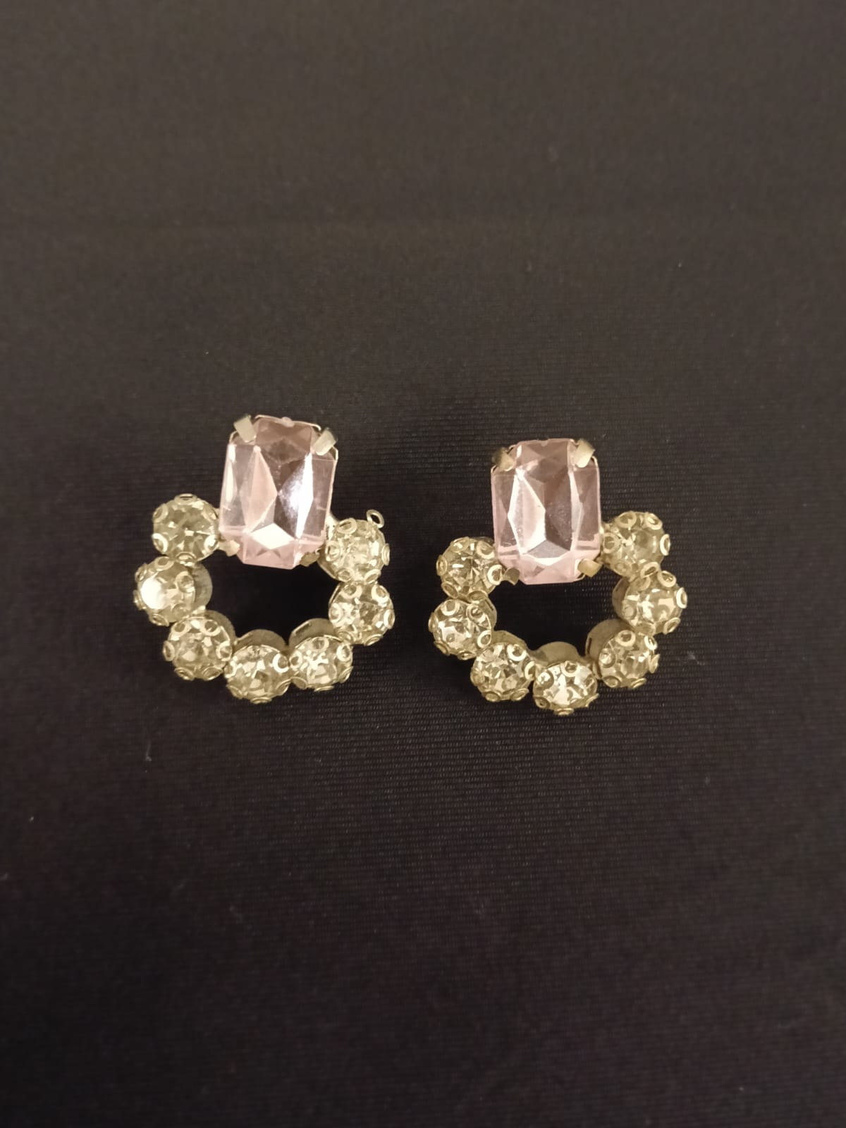 Light Pink Rhinestone Studs
