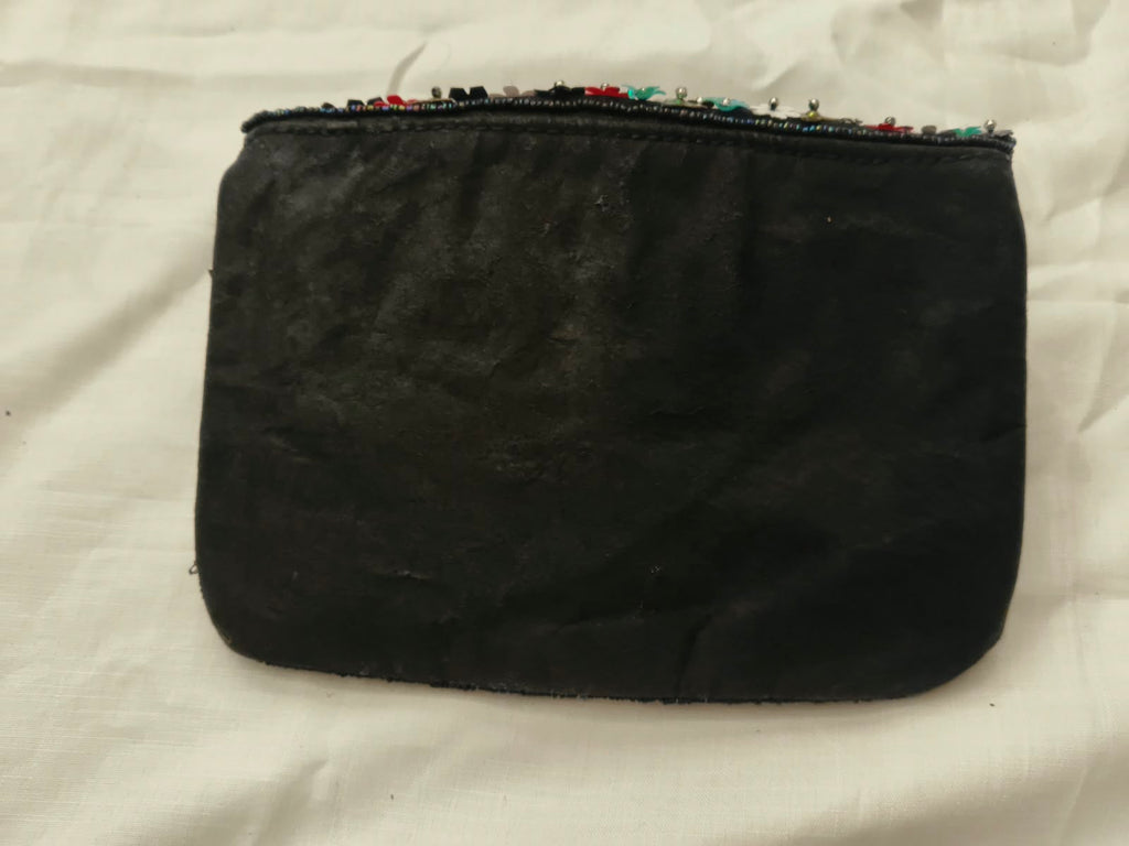 Black Floral Envelope Bag