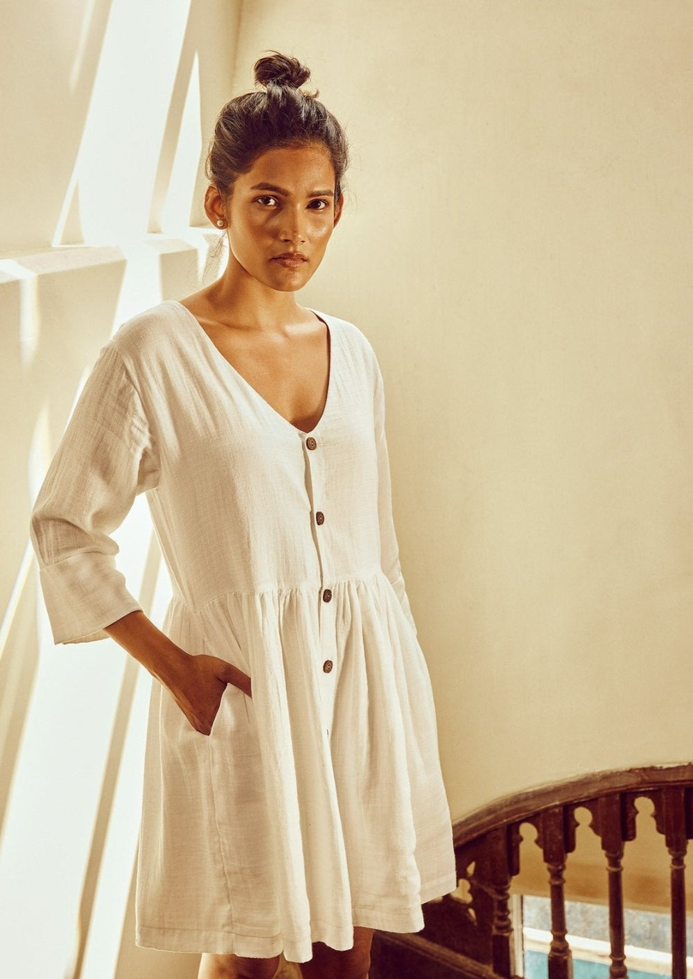 NO NASTIES - Coconut Milk Drop-waist Mini - M