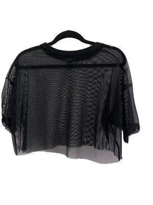 FOREVER21 - Black Mesh Blouse