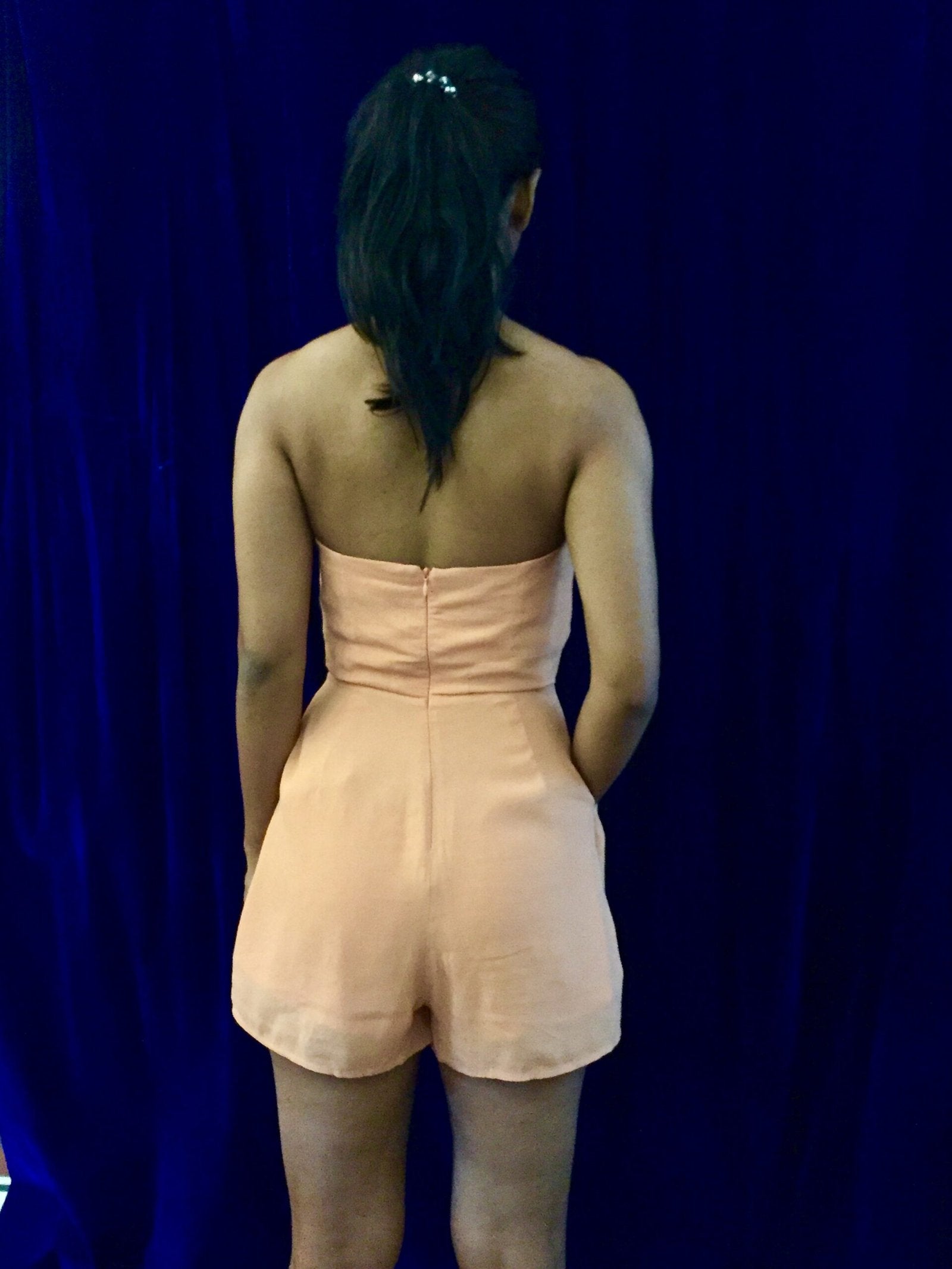Finders Keepers - playsuit in peach