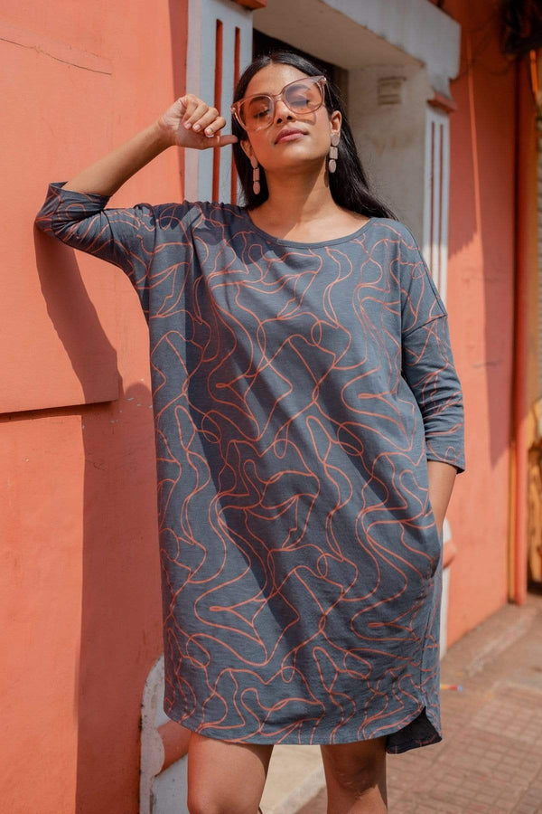 NO NASTIES: Grey Nicaro Tunic