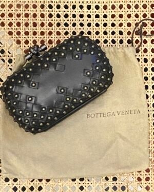 Bottega Veneta Authenticated Pochette Knot Clutch Bag